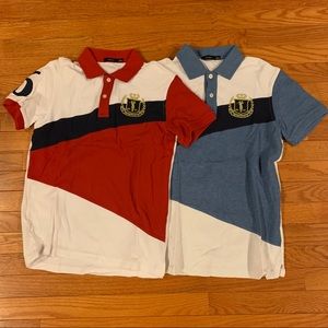 2 BOYS POLO SHORT SLEEVED TEE SHIRT